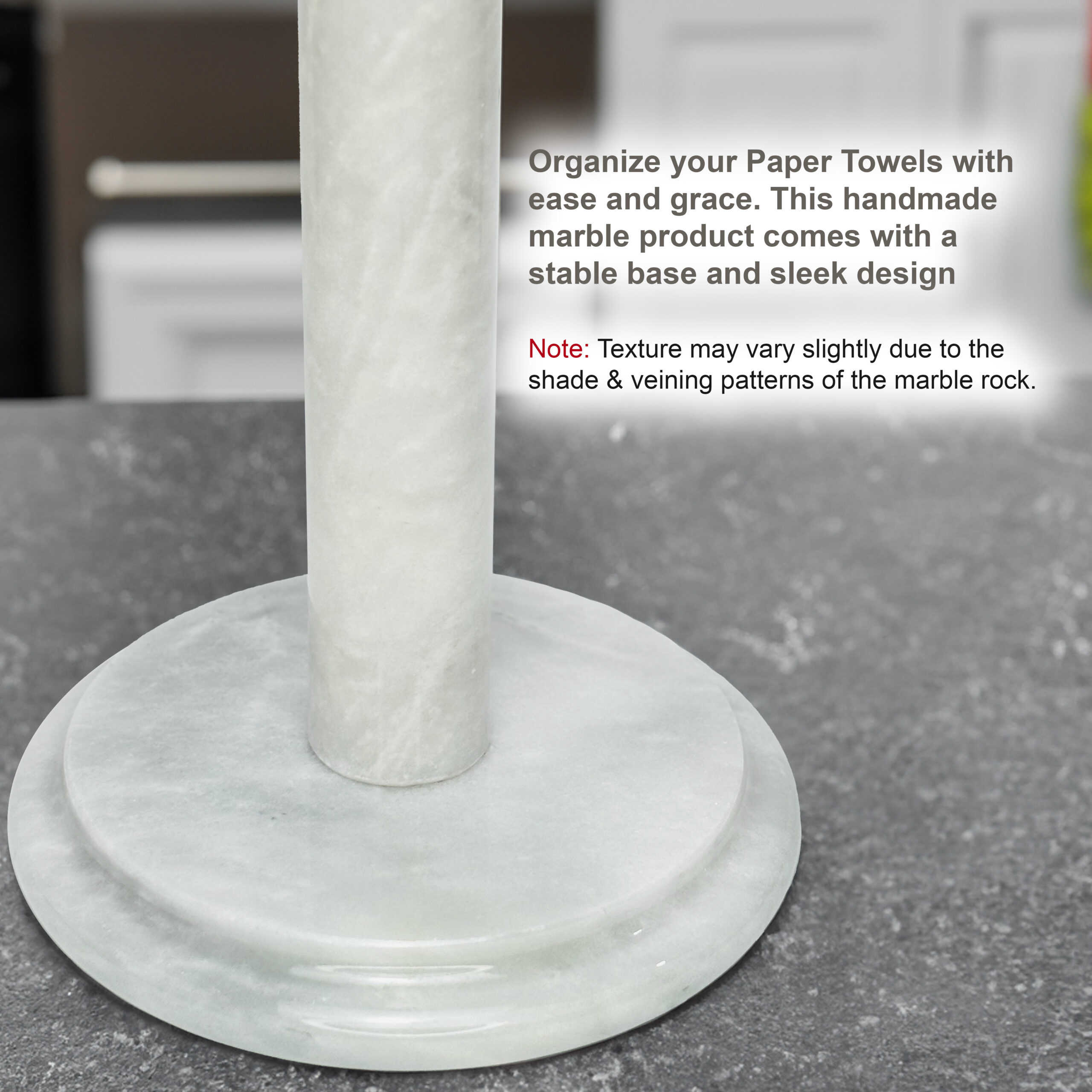 Marble Paper Towel Holder