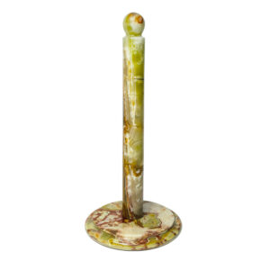 Handmade Marble Kitchen Paper Towel Holder - Green