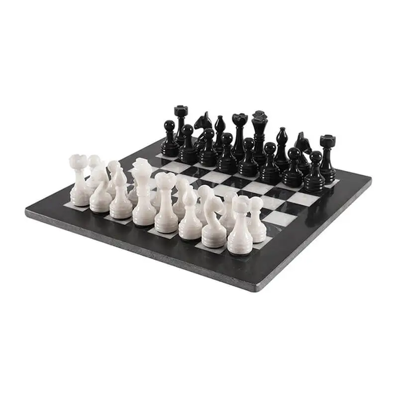 Black and White Chess Set