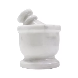 Handmade Marble Mini Crusher Mortar and Pestle Set