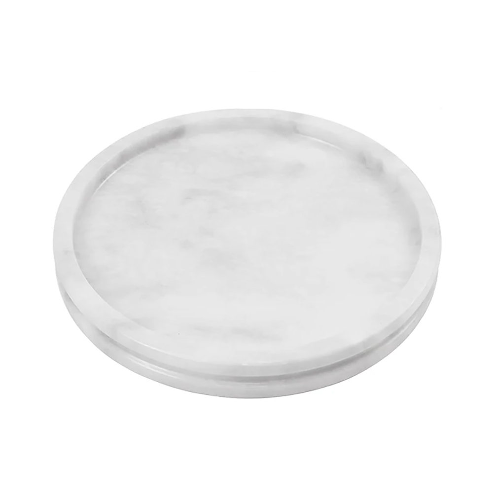 Handmade Marble Round Tray