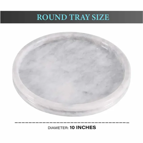 Handmade Marble Round Tray