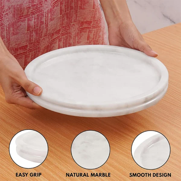 Handmade Marble Round Tray