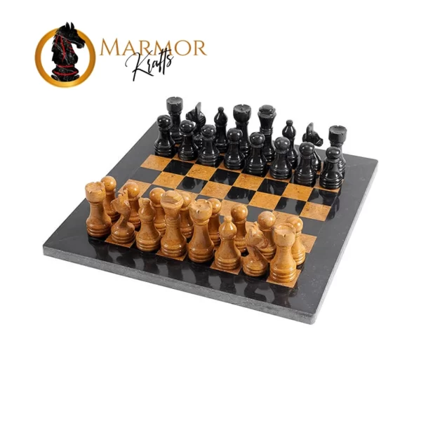 Black and Golden Chess Set