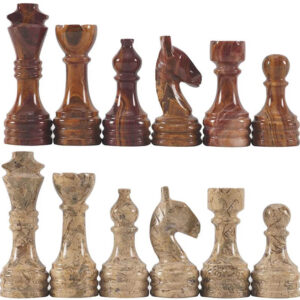 Red and Coral Premium Quality Chess Figures