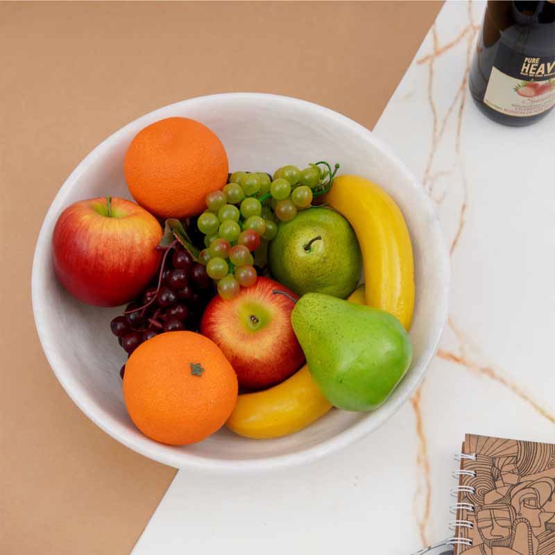 Natural Marble Fruit Bowl