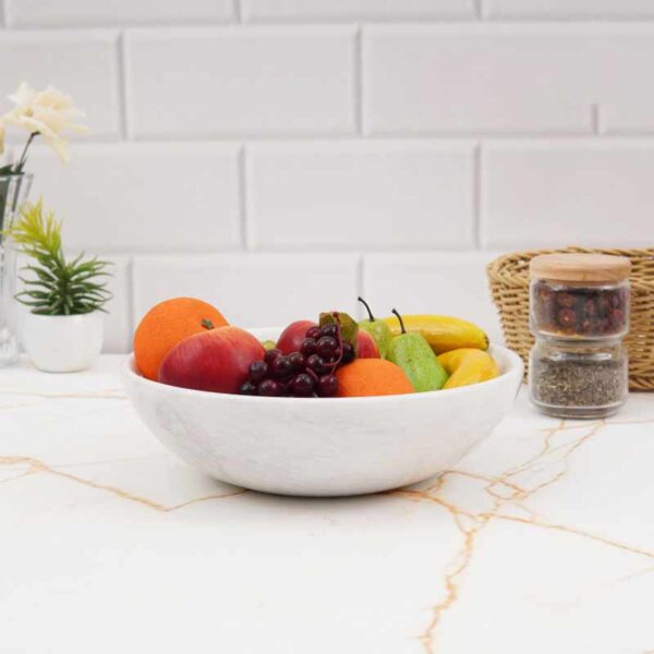 Natural Marble Fruit Bowl