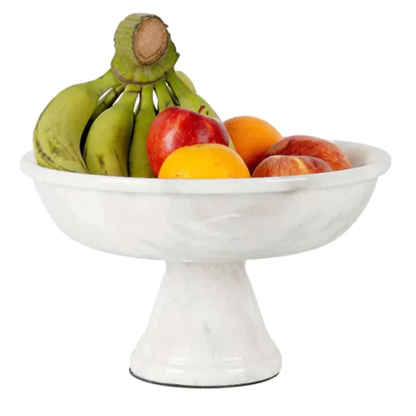 Handmade Marble Pedestal Bowl