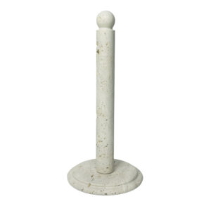 Handmade Marble Kitchen Paper Towel Holder - Travertine
