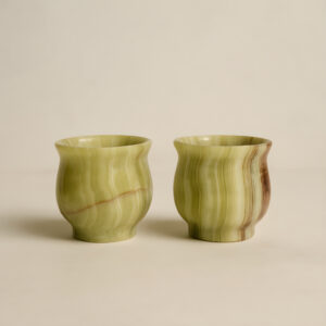 Fancy Marble Shot Glasses Set of 2 – Luxury Bar Accessories
